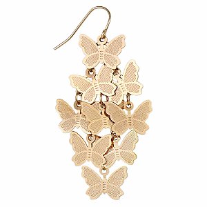 Butterfly Flurry Gold Earrings
