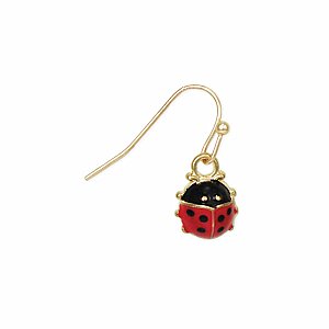 Make a Wish Ladybug Earrings