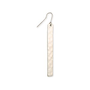 Silver City Silver Bar Hammered Earrings