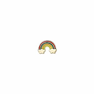 Retro Rainbow Enamel Post Earrings
