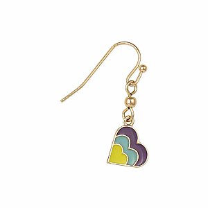 Retro Love Rainbow Heart Earrings