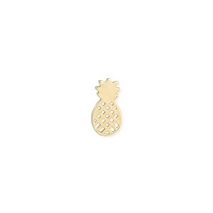 Tiki Time Gold Pineapple Post Earrings