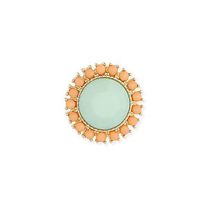 Coral & Mint Post Earring
