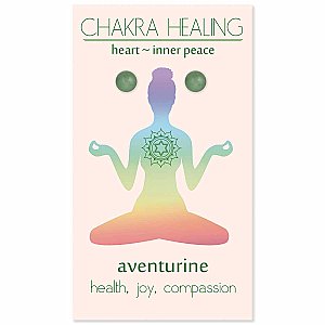 Chakra Healing Aventurine Post Earring