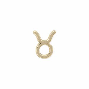 Taurus Symbol Gold Post Earrings