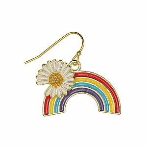 Spring Showers Daisy Rainbow Earrings