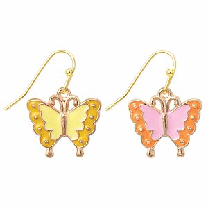 Pastel Parade Butterfly Gold Earrings