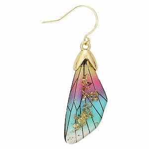 Fantasy Butterfly Rainbow Wing Earrings
