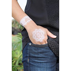 White Lace Temporary Tattoos