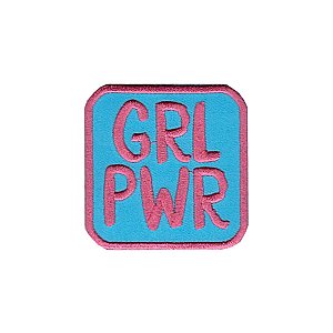 Girl Power Embroidered Iron on Patch