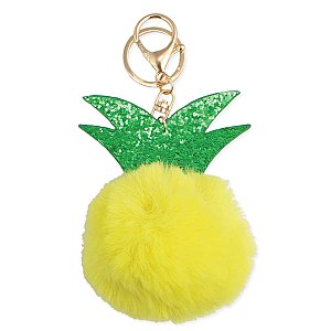 Juicy Pineapple Puff Keychain