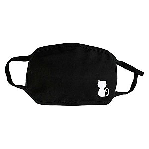 Cat Accent Black Cotton Face Mask