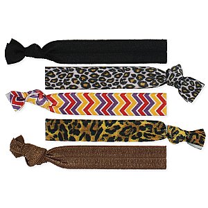 Set of 5 Tribal Knotted Hair Ties