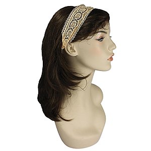 Wide Crochet Lace Headband
