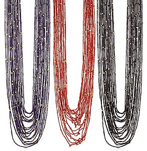 Multi Strand Threads & Bead Necklace