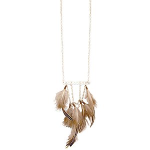 Bar & Feather Necklace
