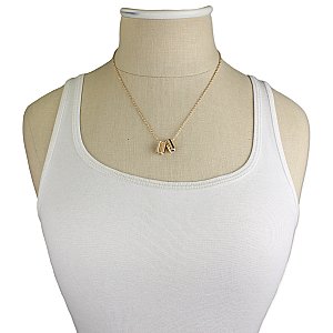 XO Necklace on Dress Form