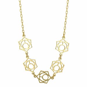 Sacred Symbol Gold Link Necklace
