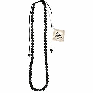 Gemstone Essentials Black Onyx Pull Necklace