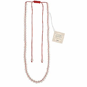 Clear Quartz Bead Pull Necklace