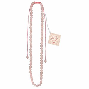 Gemstone Essentials Rose Quartz Pull Necklace