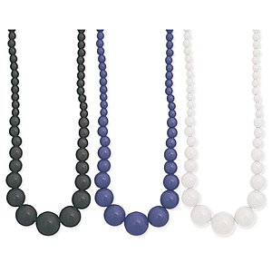 Round Graduated Bead Resin Necklace