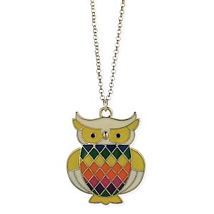 Argyle Owl Pendant Necklace