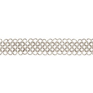 Silver Chainmail Choker Necklace