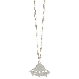Take me to Your Leader Silver UFO Necklace
