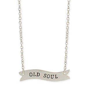 Old Soul Silver Banner Necklace