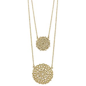 Winning Gold Medallion Layer Necklace