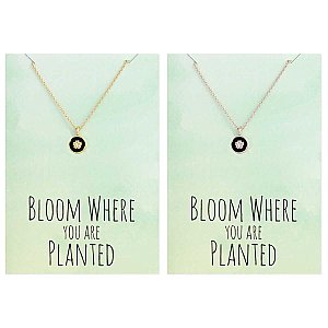 Thoughtful Wishes Flower Necklace & Gift Card