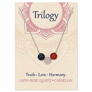 Healing Trilogy Round Stone Necklace