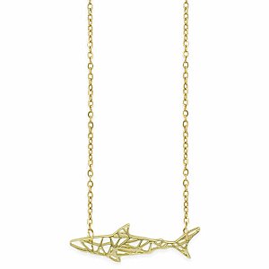 Great White Geometric Shark Necklace