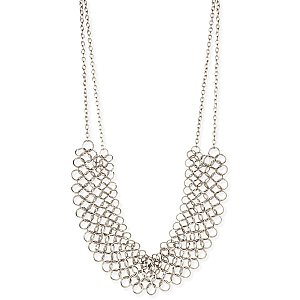 Silver Chain Mail Necklace