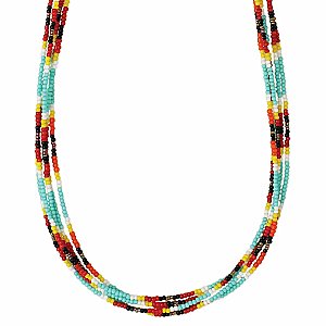Classic Southwest Seed Bead Necklace