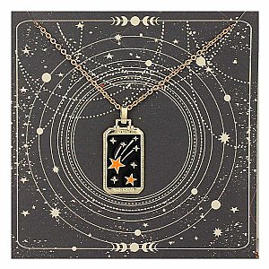 Shooting Star Tarot Card Necklace