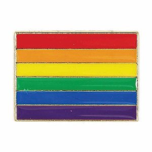 Rainbow Pride Stripe Enamel Pin
