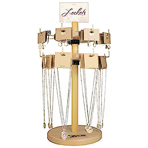 Vintage Locket & Earrings Spinning Display