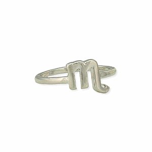 Silver Scorpio Symbol Zodiac Ring
