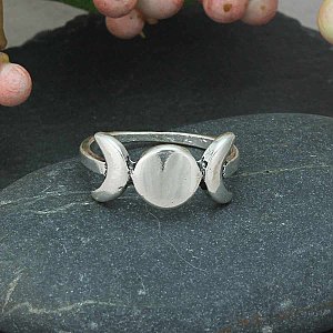 Harvest Moon Silver Moon Phases Ring