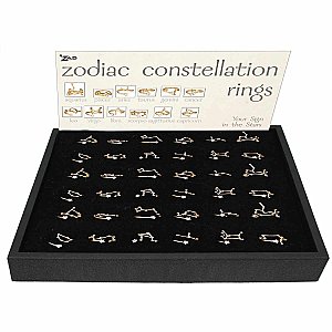 Zodiac Constellations Ring Display