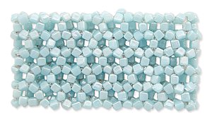 96 pcs Turquoise Bead Net Mosaic Elastic Bracelet