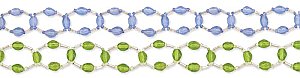 14" Clear/Color Glass Bead Choker