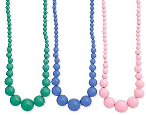 16" Graduated Resin Bead Necklace