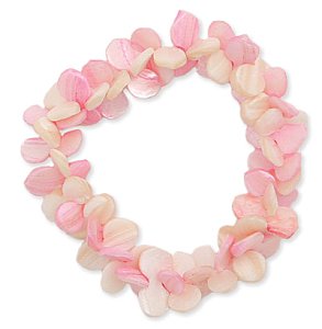 Pink/White Shell Elastic Bracelet