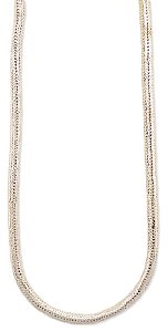 16" 6mm Silver Metal Snake Chain Necklace