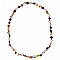 Shimmering Sea Multicolor Bead Stretch Anklet