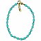 Turquoise Ocean Bead Anklet