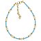 Turquoise Pearl Bead Anklet